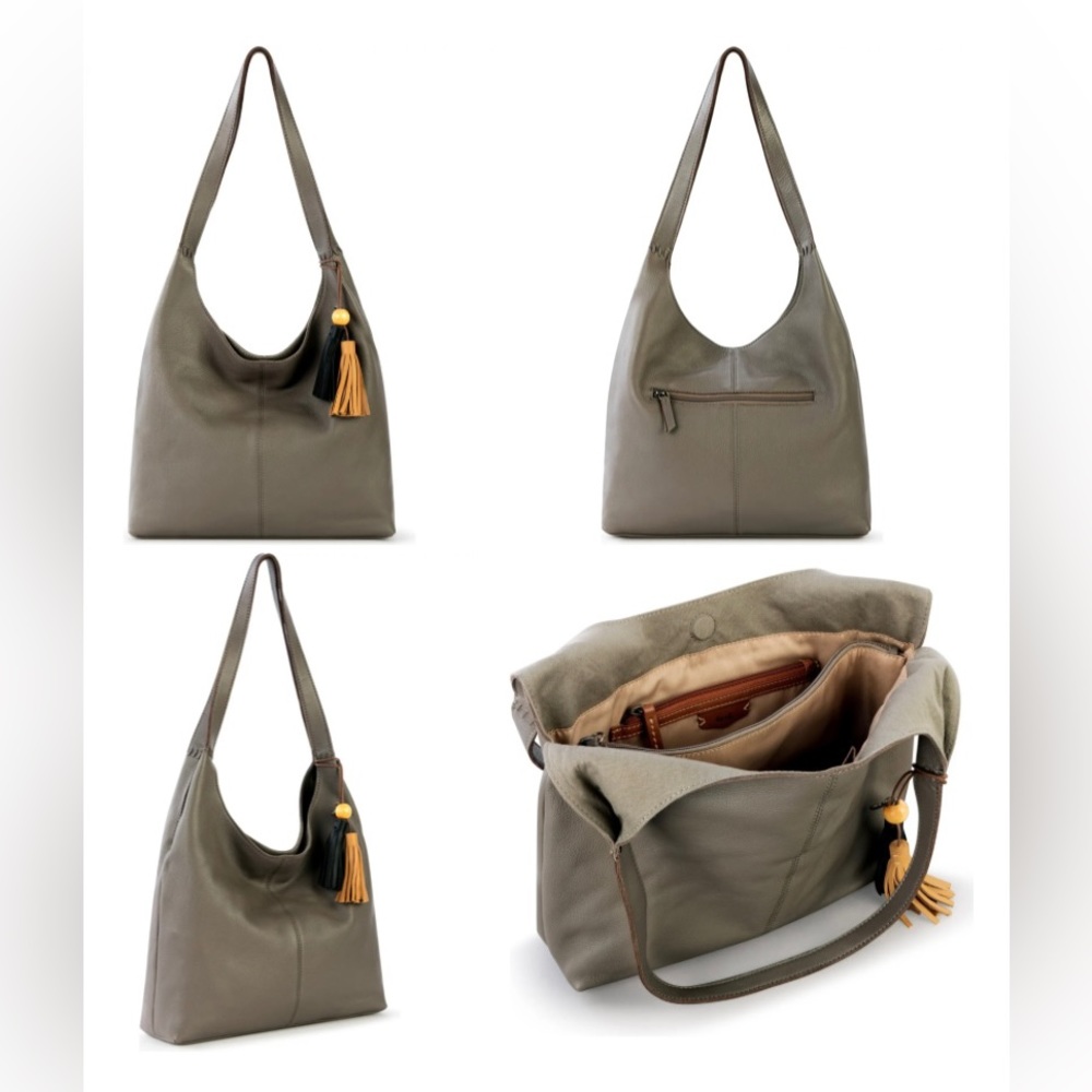 NWT The Sak Leather Hobo Bag (Mushroom color) - Picture 1 of 12